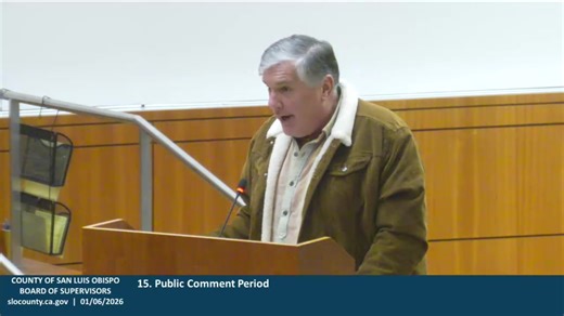 Hello and Happy Friday! I made my first presentation to the San Luis Obispo County Supervisors on Tuesday. Boy, those 3 minutes sure went quickly. Anyway, I thought y'all might like to take a look at my portion of the meeting for a quick update on The History Center of San Luis Obispo County. Thanks for your continued interest and support! Steve Schmidt Executive Director The History Center of San Luis Obispo County | The History Center of San Luis Obispo County