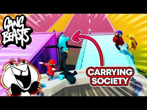 NEVER Before Seen CLIMAX in GANG BEASTS!