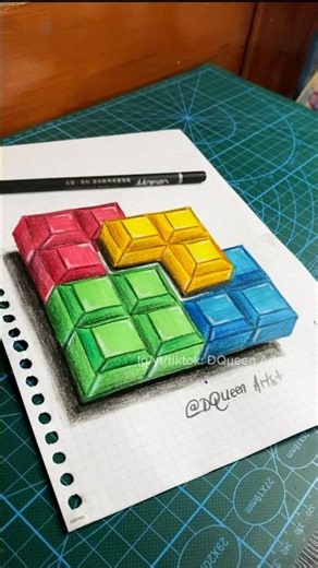 How to draw 3D boxes🤩#BlockBlast #HungryStudio #BlockBlastLove #art #drawing #drawingtutorial