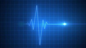 Download Animated blue EKG Display heart pulse medicine for free