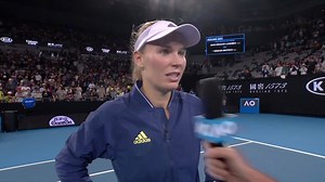 "I thought what better place to finish than here." A soon-to-be retired Caroline Wozniacki shares the love with the Happy Slam fans after her first round win 🤗 #AO2020 | #AusOpen | Australian Open
