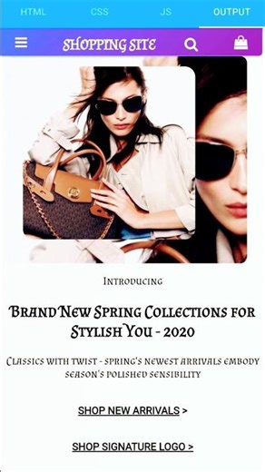 Shopping Site using code