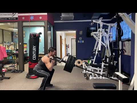 Viking Press Landmine Hang Clean and Press