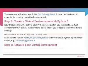 How to Open Virtualenv in Python 3
