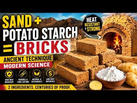How Sand & Potato Starch Create Surprisingly Heat-Resistant Bricks