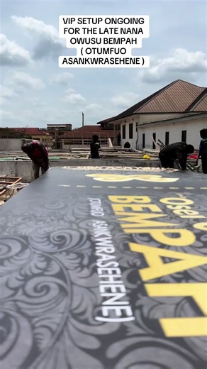 VIP Setup for Nana Owusu Bempah's Funeral Tribute