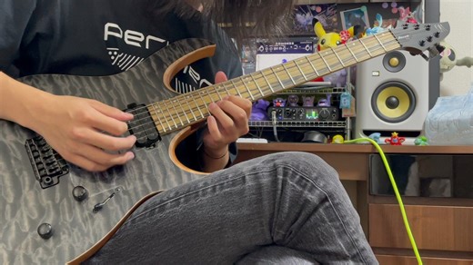 2024年才学会美好时光的solo （the best of time-dream theater)-(guitar solo cover)
