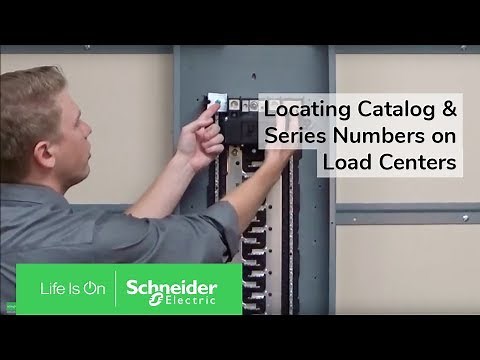 Locating Catalog & Series Number on Square D™ Load Centers | Schneider Electric Support