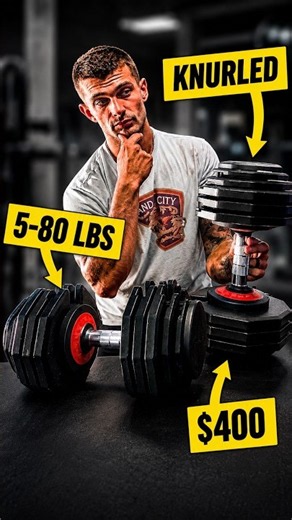 These $400 Adjustable Dumbbells Go From 5–80 LBS?!