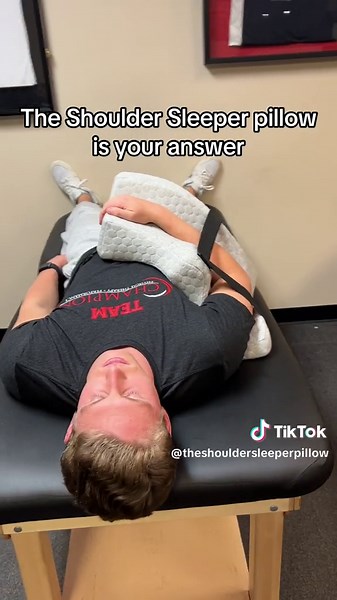 The Shoulder Sleeper Pillow is a solution to more comfortable sleep for those experiencing shoulder pain or recovering from shoulder surgery. The Shoulder Sleeper Pillow was designed to maximize comfort and stability, protecting your shoulder throughout the night and enabling you to wake up rested and recovered. #ShoulderSleeperPillow #shoulderpain #PostSurgeryRecovery #shouldersurgery #sleepbetter #pillow #phyicaltherapy #sleeping #sleep #surgery #shoulderpainrelief #shouldersurgeryjourney #sho