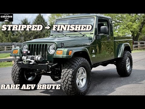 This AEV Brute Jeep Was STRIPPED to the Frame… FULL Restoration on 37s 😳