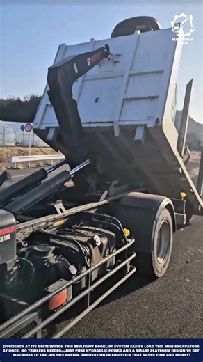Mini Excavator Transport and Loading Hooklift System