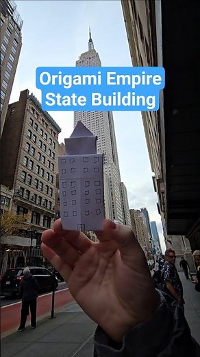 Easy ORIGAMI Empire State Building | Paper Skyscraper Step by Step