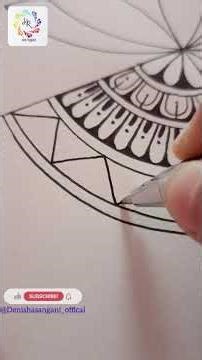 Beautiful flowers Mandala Drawing | Easy Mandala Drawing |