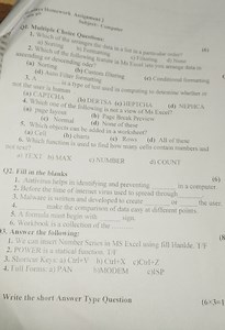 Assignment 2Subject:- ComputerQ1. Multiple Choice Questions:... | Filo