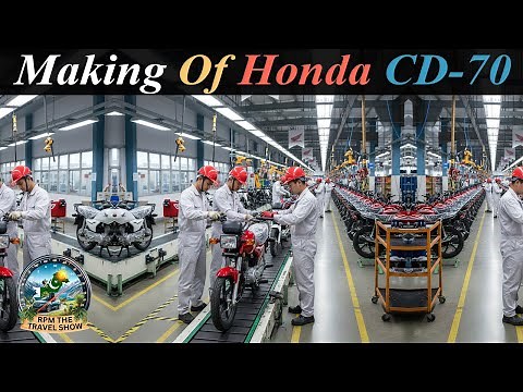 How Your Honda CD 70 Is Made | Complete Assembly Line & Engine Manufacturing Process | Factory Tour