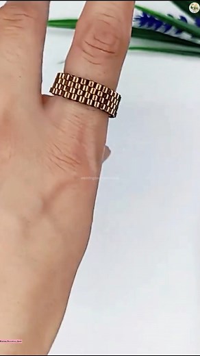 DIY Easy hand made Seed Beads Ring💍 | Wedding Decoration Ideas