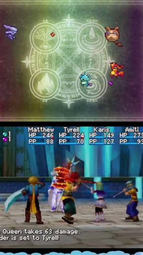Ice Qween #bossfight - #GoldenSun #DarkDawn #gaming #gamer #nintendo #ds #retrogaming