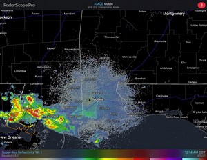 ⛈1245am Radar Update - Storms continue to develop and slowly creep east into southeast Mississippi this morning. Stormy morning ahead!! 📻📱Have multiple ways to receive warnings warnings, including at least one way to wake you up! | US National Weather Service Mobile Alabama