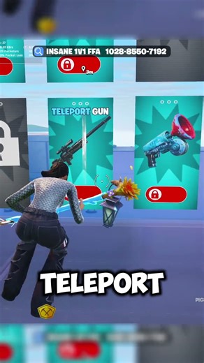 I leaked three secret codes from my map: Insane 1v1 FFA #fortnite