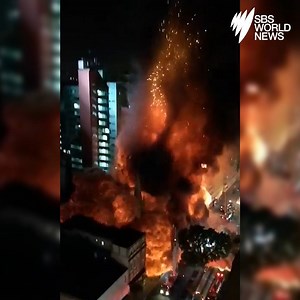A fire-ravaged tower in Brazil has collapsed. | SBS News