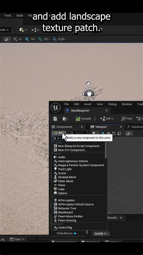 Dynamic Landscape with Gaea & UE5 | Texture Patch Blueprint #shorts #gaea #unrealengine