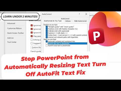 How to Stop PowerPoint from Automatically Resizing Text Turn Off AutoFit Text Fix
