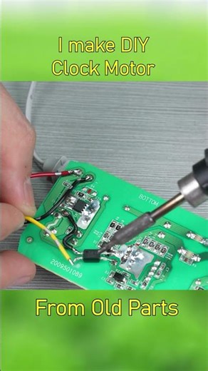 I make DIY Clock Motor from Old Parts #shorts #electronic