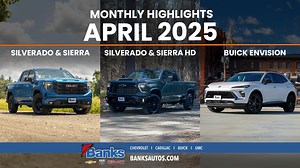 With Buick Encore GX leases for $273/Month, HD trucks listed $5,750 off MSRP, GMC Sierras and Chevy Silverados listed $9,500 off MSRP, and much more, you don't want to miss this month at Banks Chevrolet! https://www.banksautos.com/new-vehicles/ | Banks Chevrolet