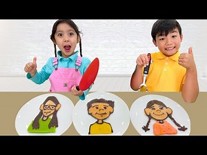 Pancake Art Challenge: Maddie & Eric vs Wendy Breakfast Adventure - Videos For Kids