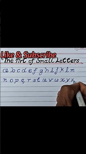 How To Write Beautiful Small Letters ! 🖋️ #handwriting
