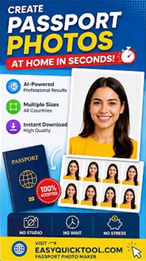 DIY Passport photos that actually work 🏠 #passportphoto #lifehacks #traveltips