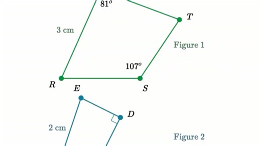 Corresponding angles in scaled figures
