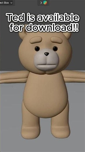 Ted Blender Rig is Free for Download!! | 3d Model | Blender