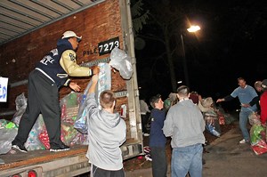 Bayard Rustin Football Team Gives Back