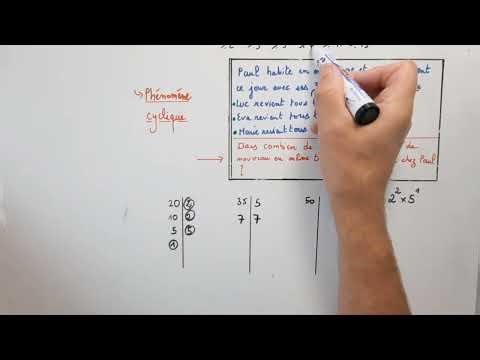 PPCM de trois nombres et phénomène cyclique en mathématiques