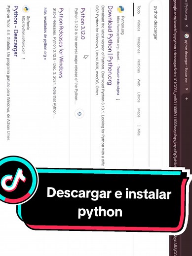 Descargar e instalar python desde 0 #fypp #python #curso #tutorial #guia #aprende #programacion #jujuiblueprogramacion