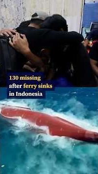 130 missing after ferry sinks in Indonesia