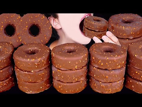 ASMR DOUGHNUTS MAGNUM CHOCOLATE ICE CREAM OREO NUTELLA LOTUS DESSERT MUKBANG 초콜릿 먹방 咀嚼音EATING SOUNDS