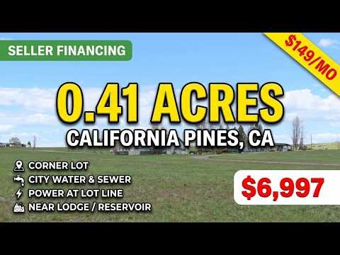 0.41 Acre For Sale in CA Pines - All Utilities. Near Reservoir/Lodge - Seller Finance | 20176