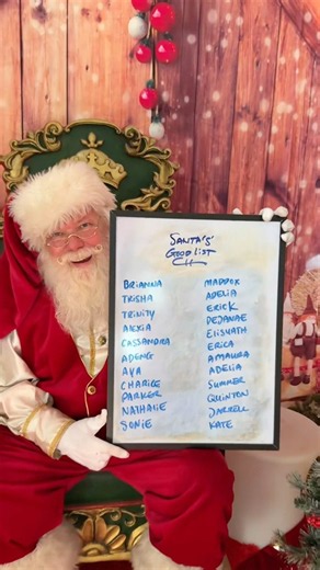 Santa’s Goid list! New names added! #christmas #SantasGoodList #santa #NaughtyOrNice #DearSanta