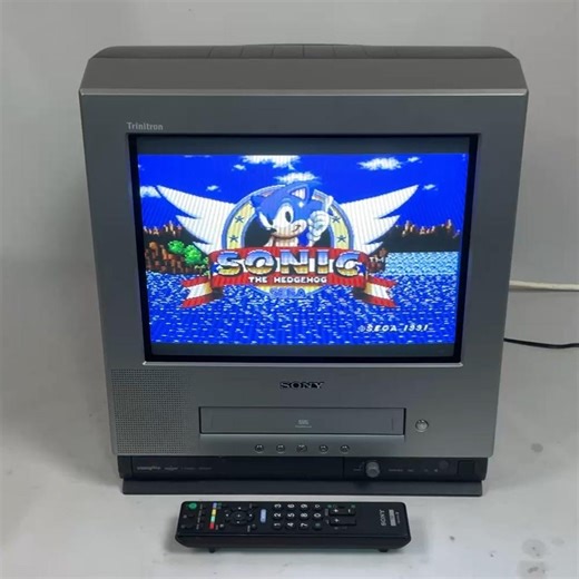 Sony Trinitron 14" inch CRT TV Video Retro Gaming Display Television with Remote Control | KV-14FV1U | Fully working | Scart Composite Input