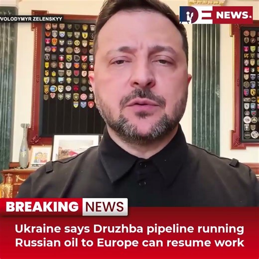 Desitdown News (Ukraine says Druzhba pipeline running Russian oil to Europe can) #desitdown #news
