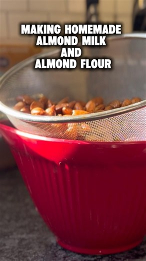 How to make homemade almond milk and almond flour