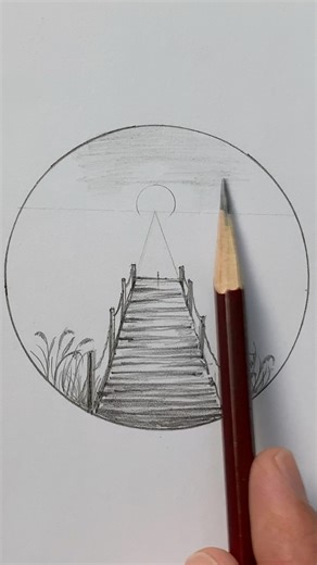 Easy Landscape drawing ✍️ #drawingtutorial #howtodraw #easydrawing #drawing #dibujo #disegno #dessin #tutorialdedesenho #sketch #art | Keith Nunes