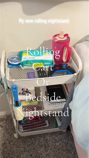 #fypシ゚viral #bedsidetable #nightstand #rollingcart | Night Stand