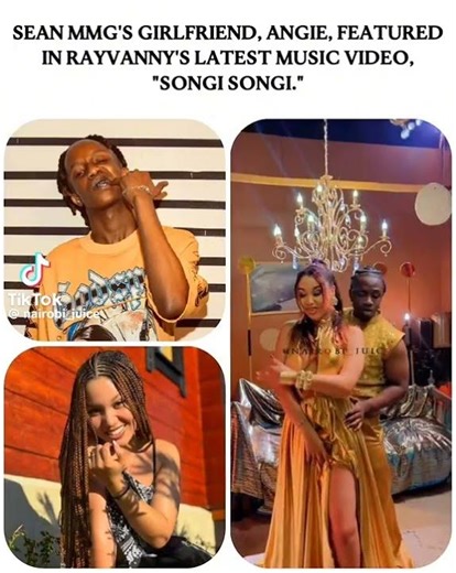 Sean mmg's girlfriend "angie" featured in a rayvanny song "songi songi"