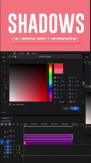 Fix Your shadows in 30 seconds #adobe #premierepro #videoediting #editing #aftereffects