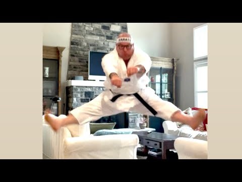 Joel Saltzman Doing Karate