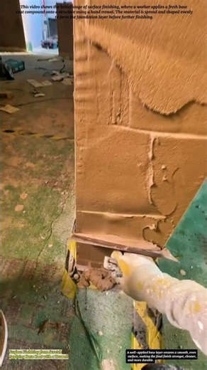 Surface Finishing from Scratch—Applying Base Coat with a Trowel!